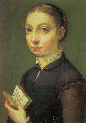 ANGUISSOLA  Sofonisba Self-Portrait  ghjlytyty Norge oil painting art